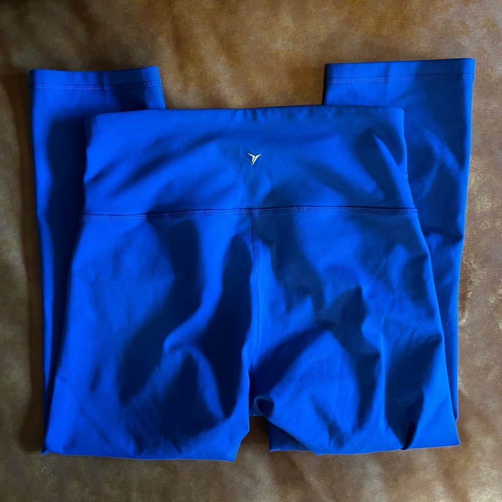 Old Navy Active Blue Go-Dry Elevate High-Waisted Crop Leggings - Picture 7 of 11